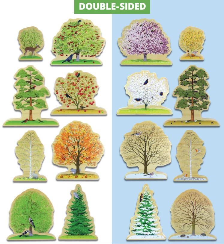 Four Seasons Trees Wooden Play Sets - Image 2