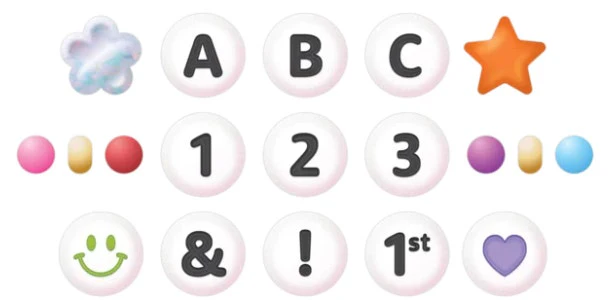 Friendship Beads Circle Letters