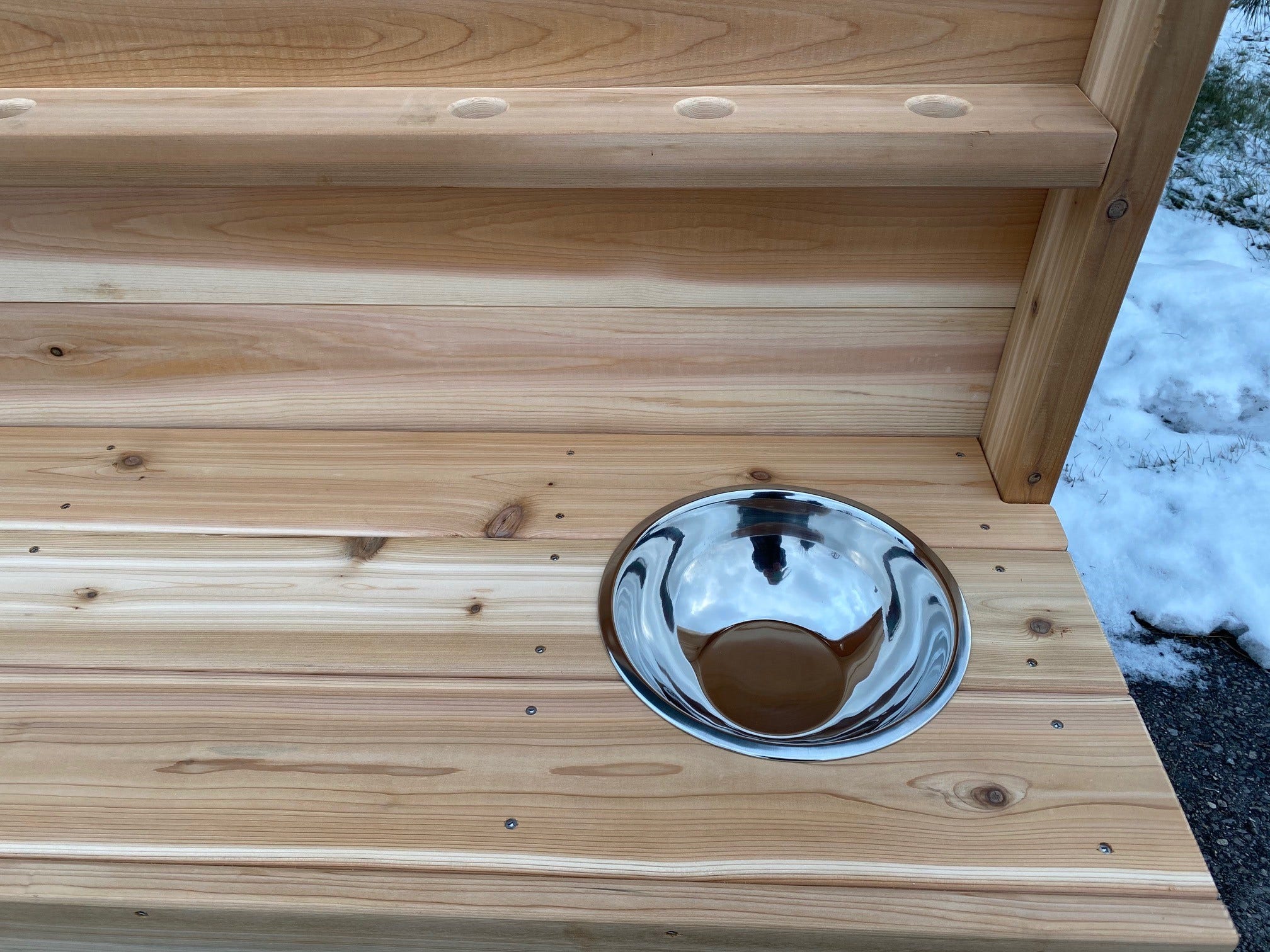 Fullback Outdoor Messy Mud Kitchen With Acrylic Backing by Naturally Inspired Play - Image 3