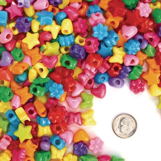 Fun Shapes Pony Beads 1Lb - Image 4