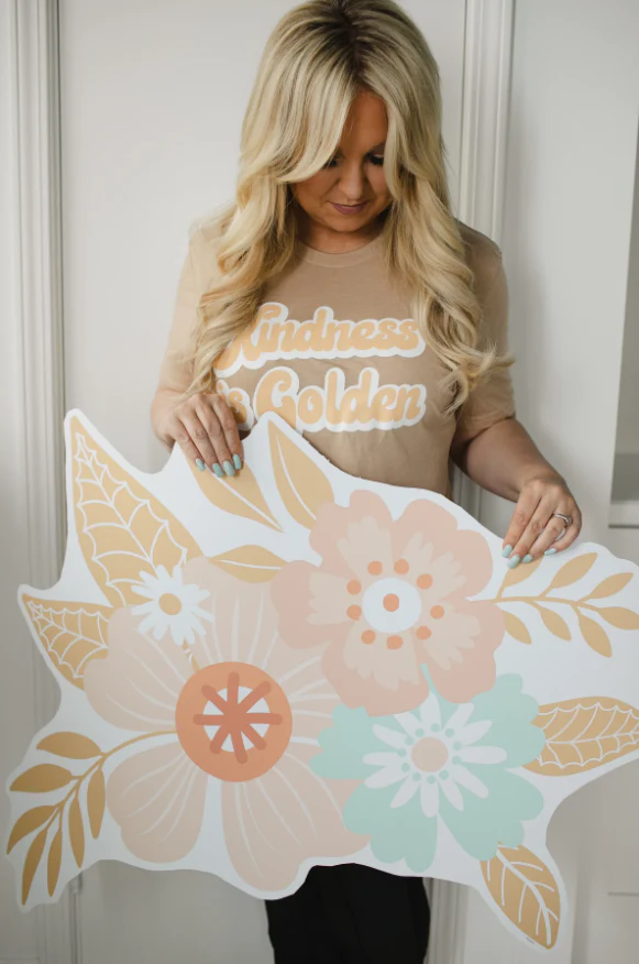 Good Vibes Floral Accent Statement Piece - Image 2