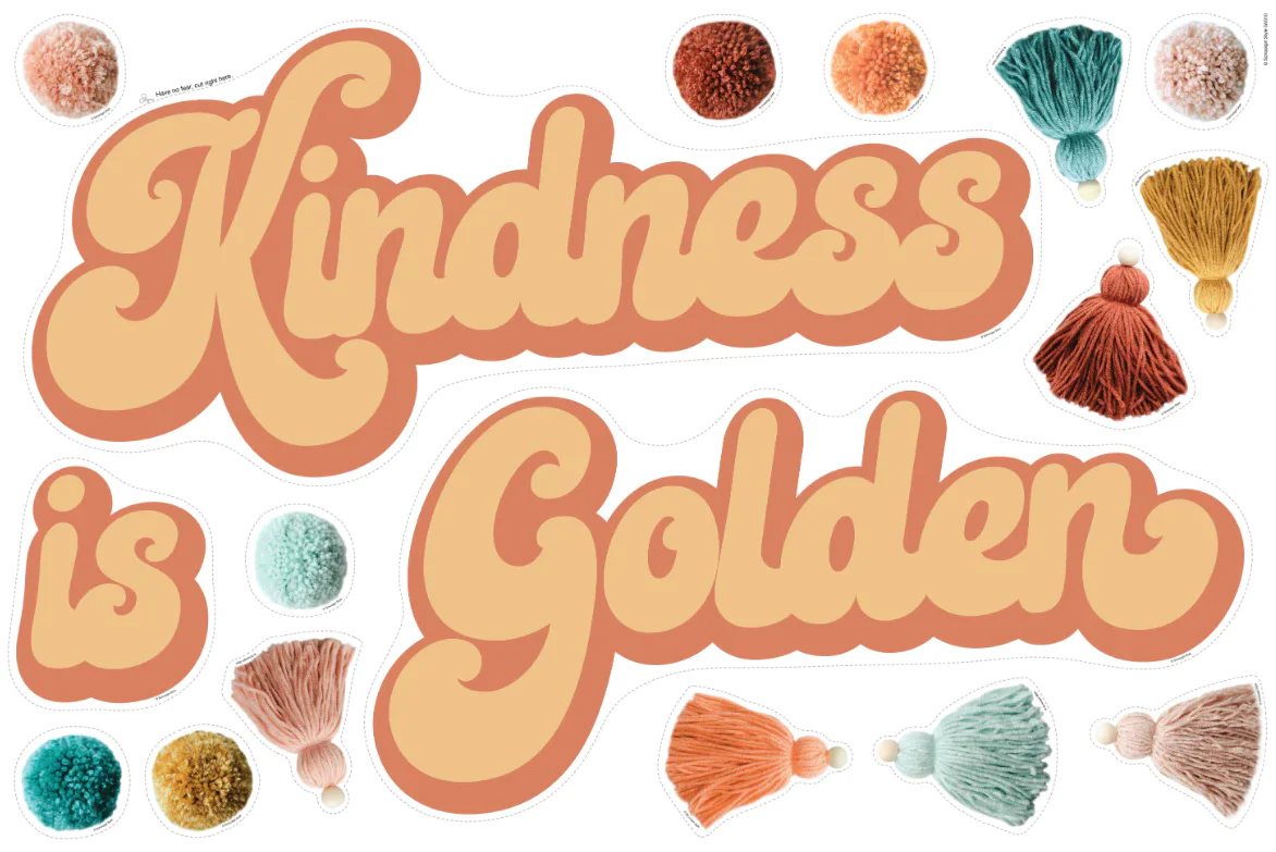 Good Vibes Kindness is Golden Statement Piece
