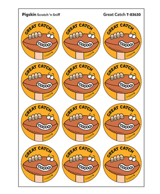 Great Catch Pigskin scent Retro Stinky Stickers 24 ct - Image 2