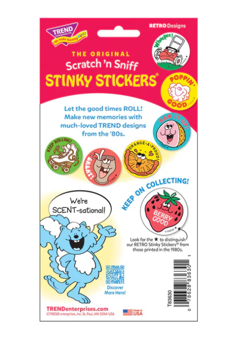 Great Catch Pigskin scent Retro Stinky Stickers 24 ct - Image 4
