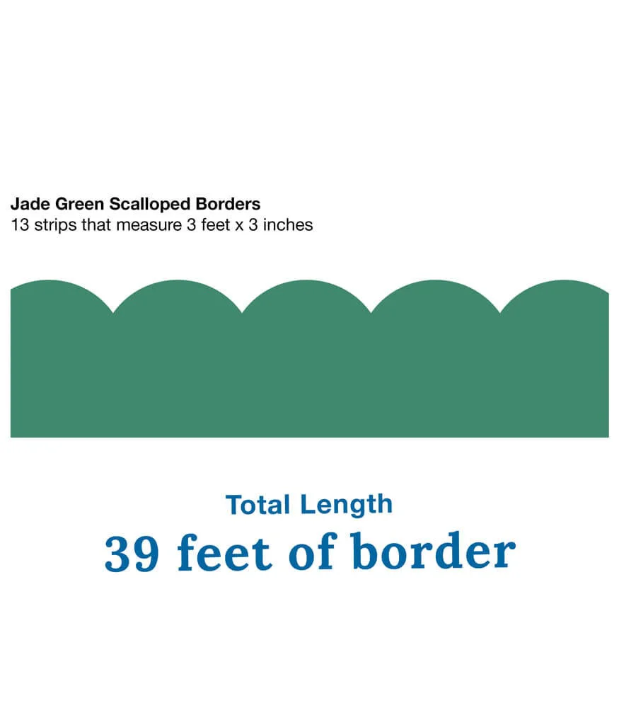 Grow Together Jade Green Scalloped Borders - Image 3