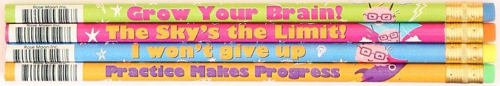 Growth Mindset Pencils 12 pack