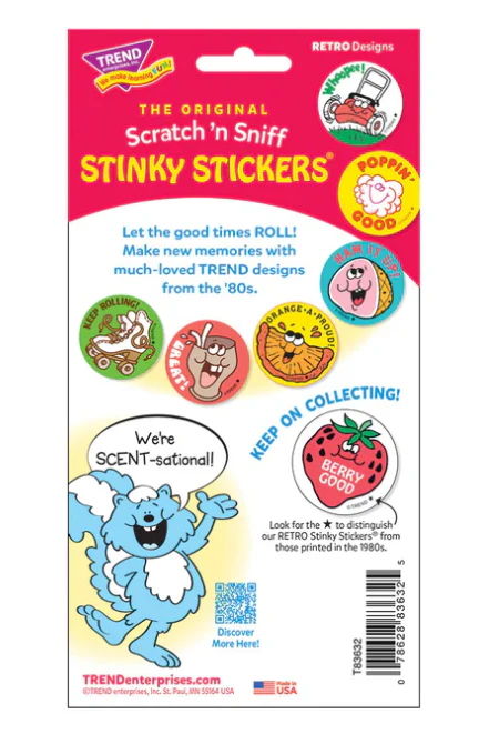 I Loaf It Raisin Bread scent Retro Stinky Stickers 24 ct - Image 4