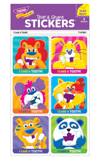 I Lost A Tooth Tear and Share Stickers - Image 3