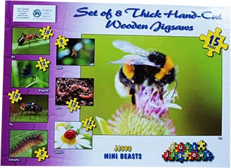 Insects Set of 8 Wooden Puzzles - Image 2