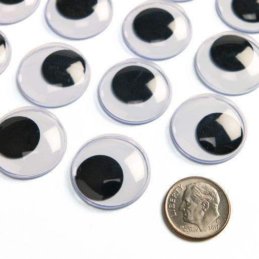 Jumbo Black Wiggly Eyes Pack of 100 - Image 3