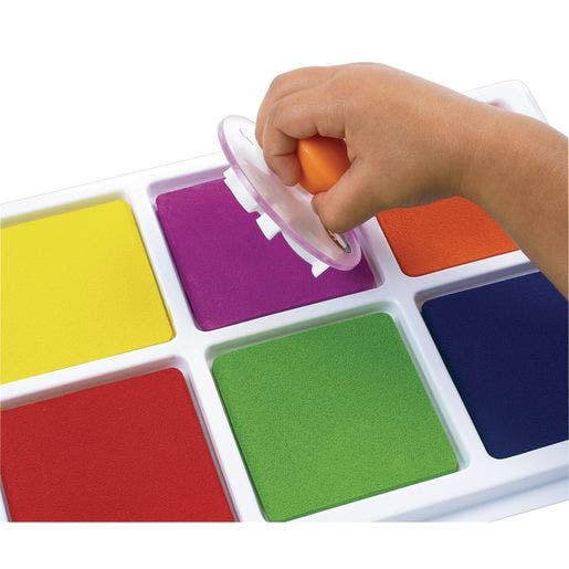 Jumbo Rainbow Classroom Stamp Pad - Image 3