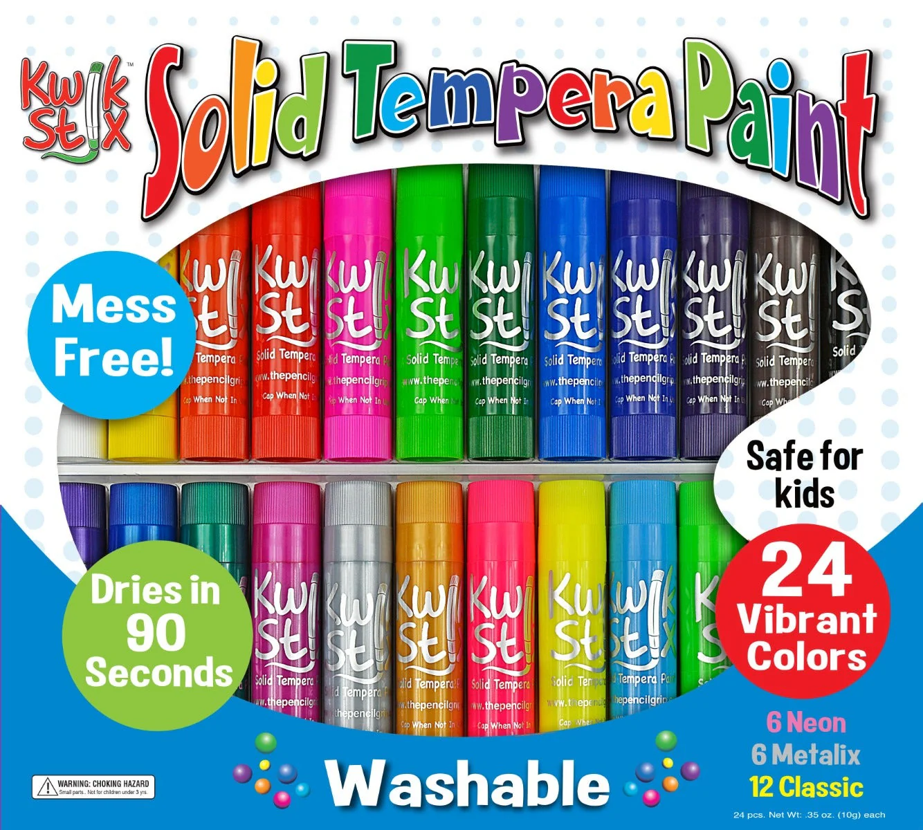 Kwik Stix 24 pack Classic Metalix and Neon