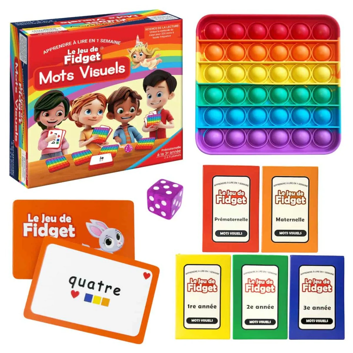 Le Jeu de Fidget Mots Visuels