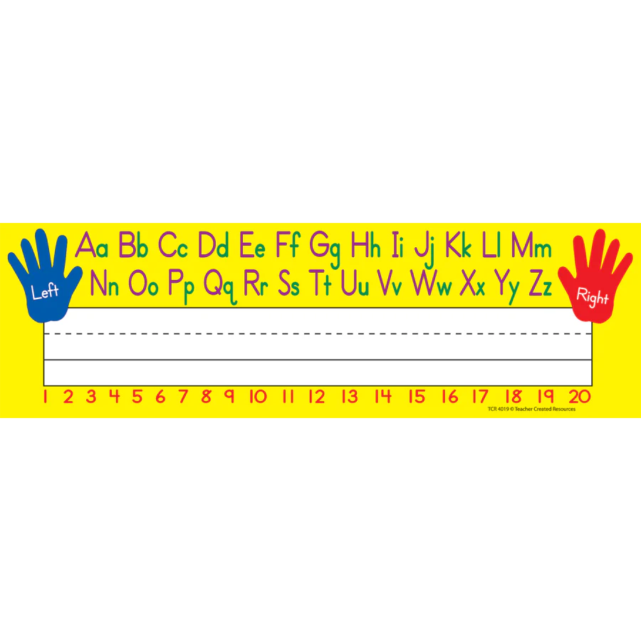 Left/Right Alphabet Flat Name Plates