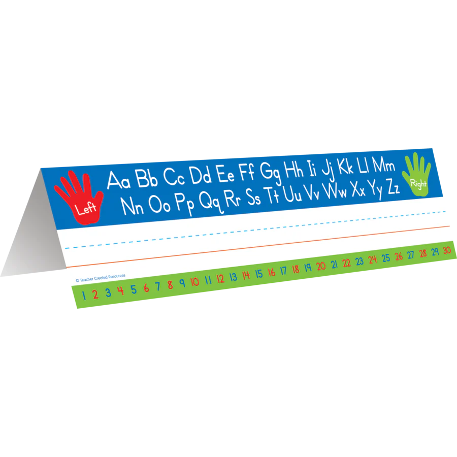 Left Right Alphabet Tented Name Plates