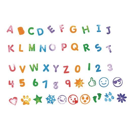 Letters and More Self-Inking Stamps 50 Pcs - Image 2
