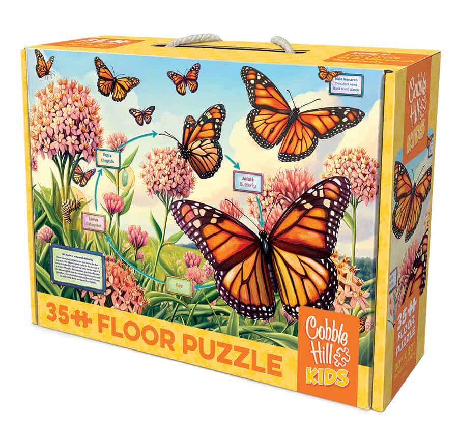 Life Cycle of a Monarch Butterfly 35 pc Floor Puzzle - Image 2