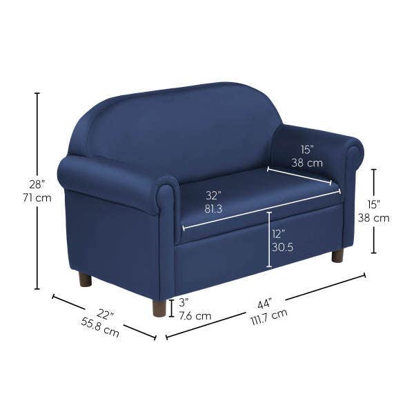 Little Lux Youth Sofa Navy - Image 2
