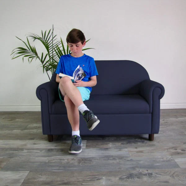 Little Lux Youth Sofa Navy - Image 3