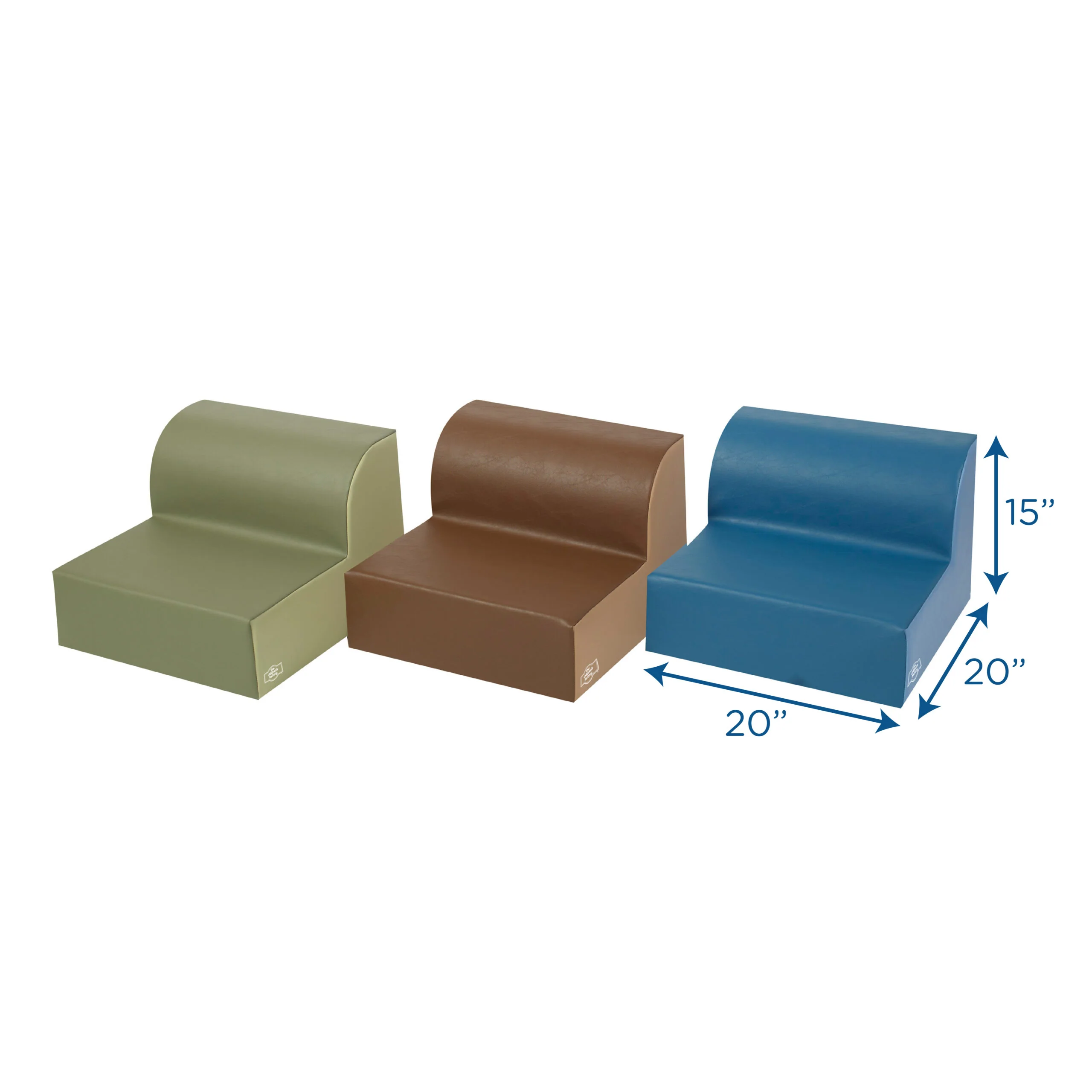 Loungers Set of 3 Woodland 2-Tone - Image 3