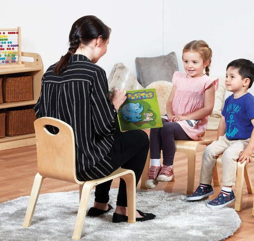 Low Bentwood Teacher Chair 12inH - Image 2
