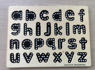 Lowercase Alphabet Chalkboard Puzzle - Image 3