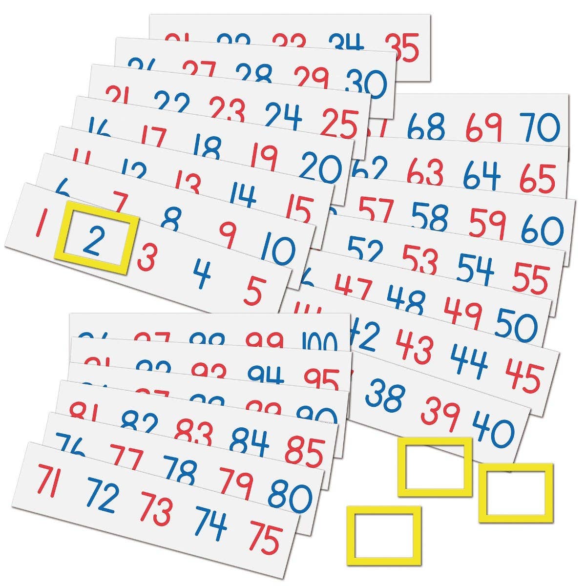 Magnetic Math Tiles 1-100 Number Line - Image 2