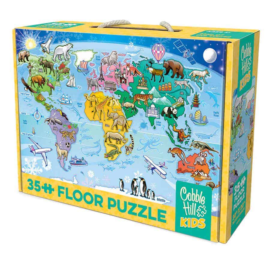 Map of the World 35 pc Floor Puzzle - Image 2