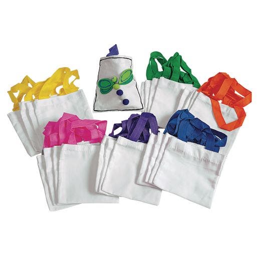 Mini Canvas Tote Bags Set of 24 - Image 3