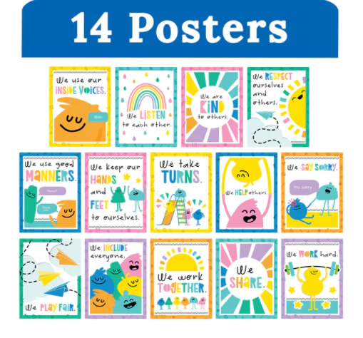 Mini Posters: Rules for a Happy Class - Image 2