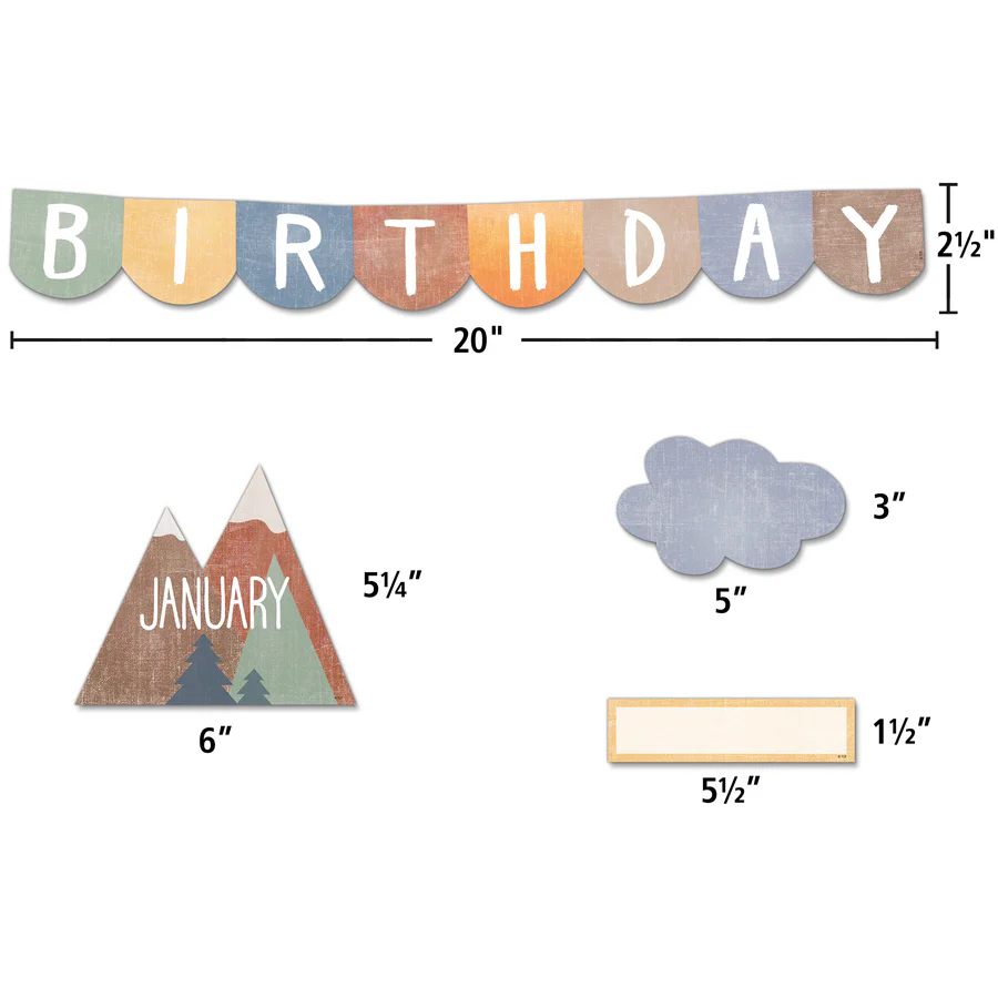 Moving Mountains Happy Birthday Mini Bulletin Board - Image 3