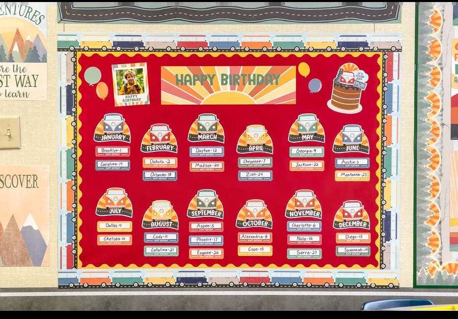 Moving Mountains Road Trip Happy Birthday Mini Bulletin Board - Image 3