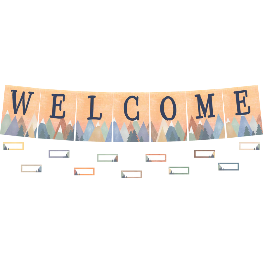 Moving Mountains Welcome Bulletin Board