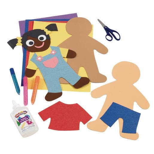 Multicultural Big People Shapes Set of 24 - Image 3
