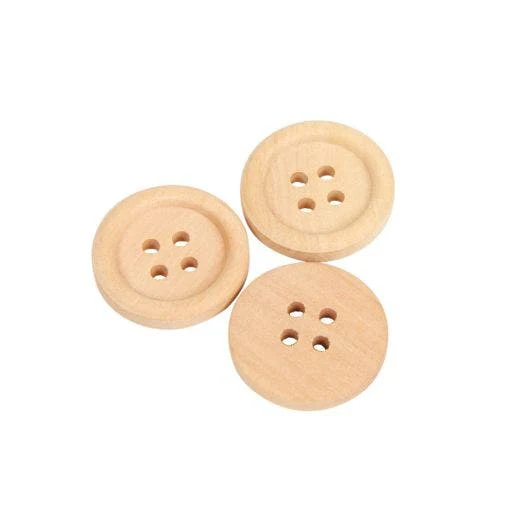 Natural Tones Wood Buttons 1/2lb 300 pcs - Image 5