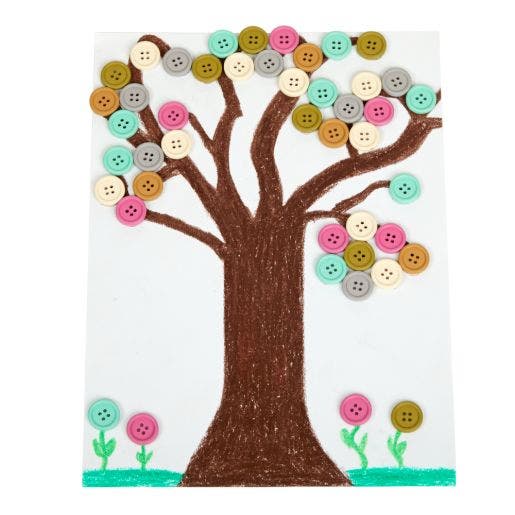 Natural Tones Wood Buttons 6 Color 300pcs - Image 5