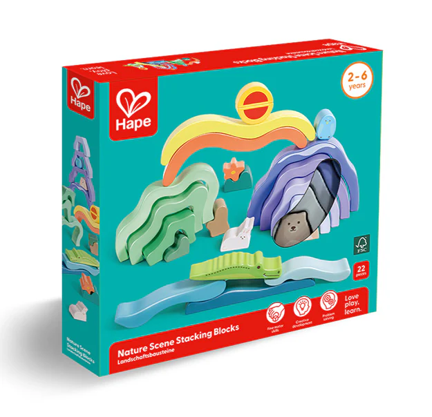 Nature Scene Stacking Blocks by Hape