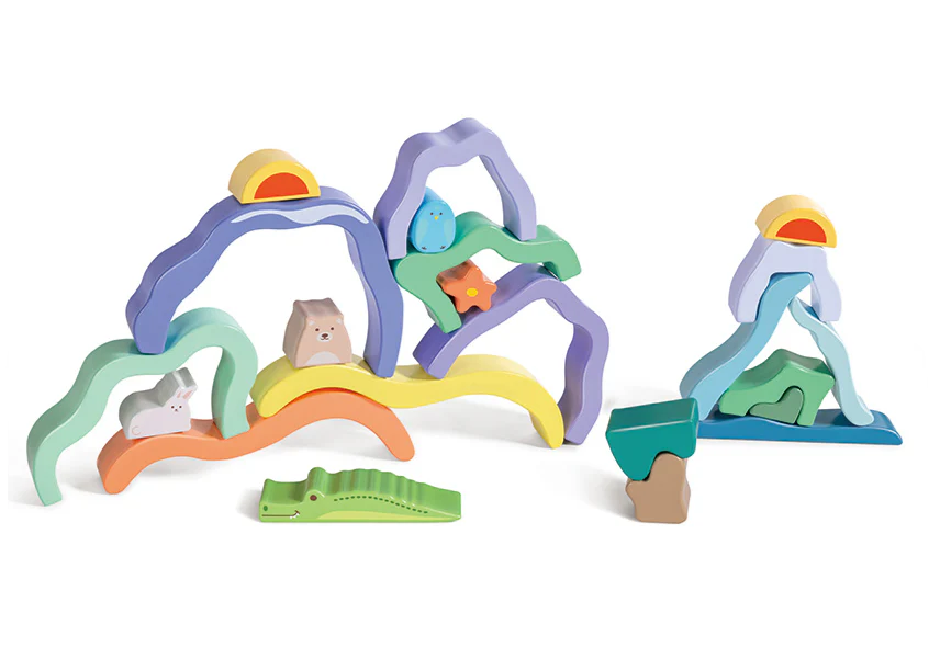 Nature Scene Stacking Blocks by Hape - Image 3