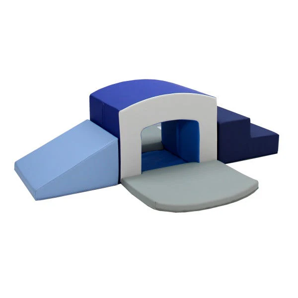Navy Powder Blue SoftScape Playtime Tunnel Climber Plus - Image 2