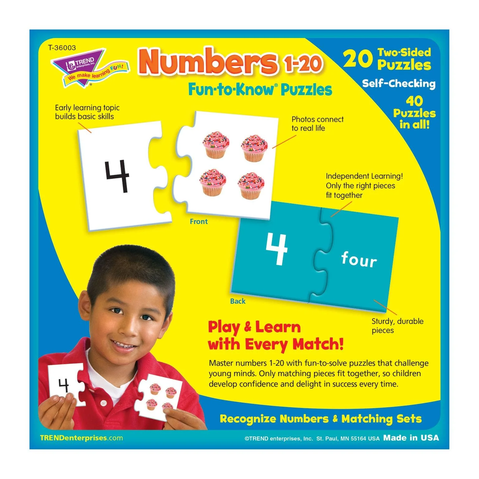 Numbers 1-20 Fun To Know Puzzles - Image 3