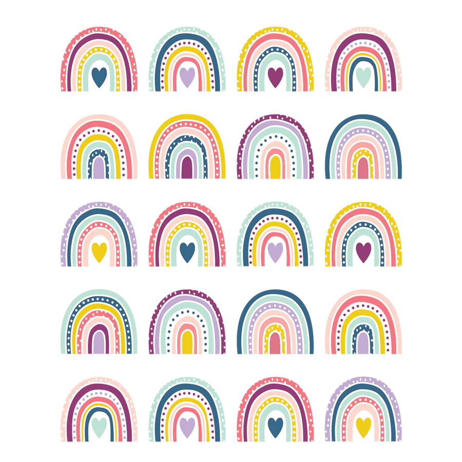 Oh Happy Day Rainbows Stickers