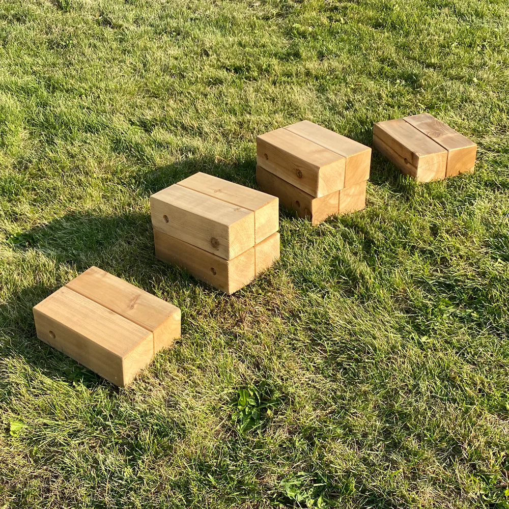 Outdoor Stepping Blocks Set of 6 by Naturally Inspired Play - Image 2