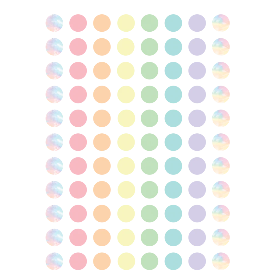 Pastel Pop Circles Mini Stickers Valu-Pak - Image 3