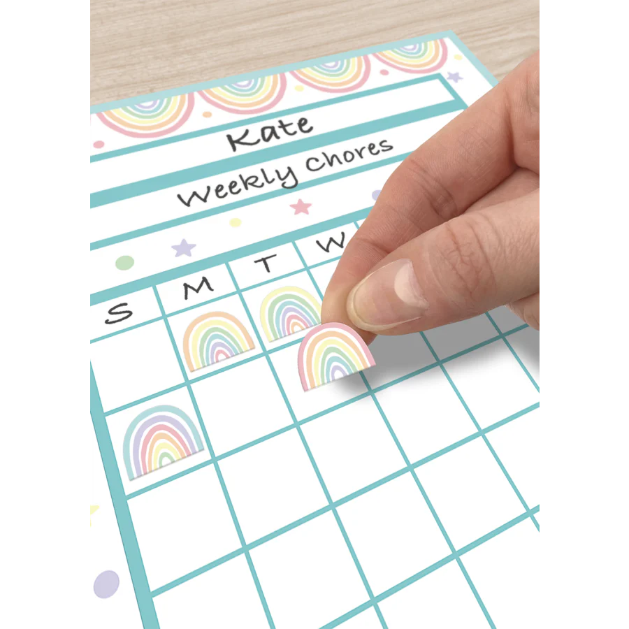 Pastel Pop Rainbows Mini Stickers - Image 3