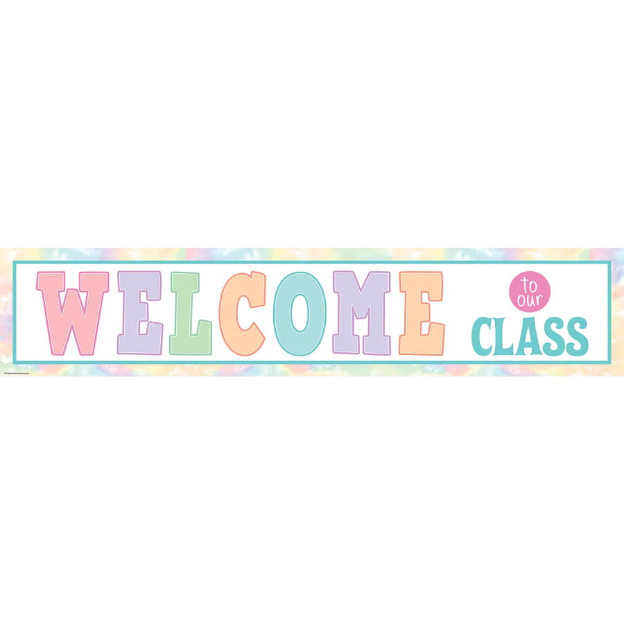 Pastel Pop Welcome to Our Class Banner