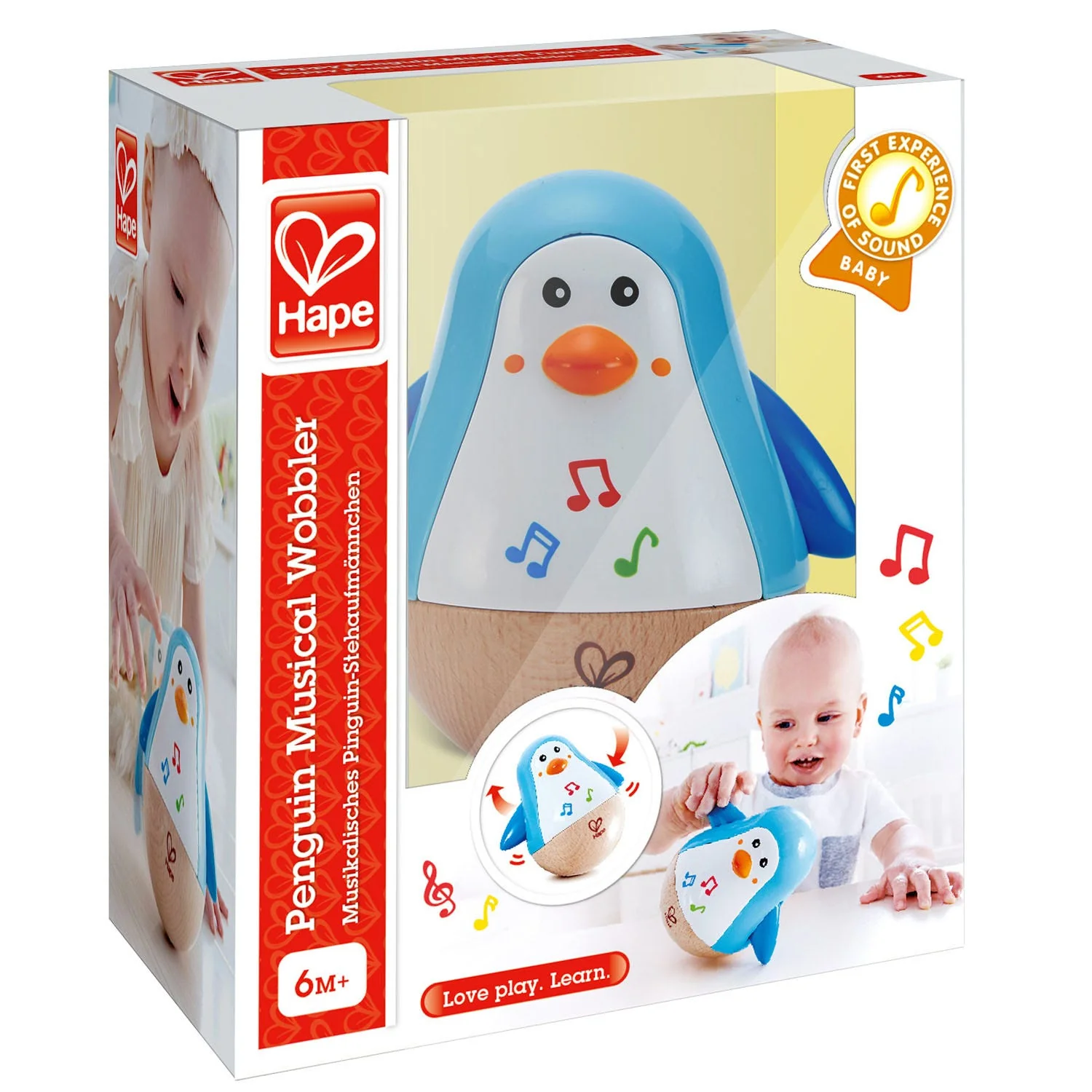 Penguin Musical Wobbler by Hape - Image 5