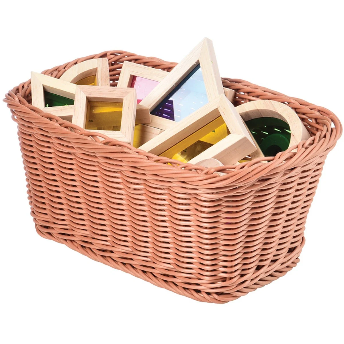 Plastic Woven Baskets Set of 3 - Image 5