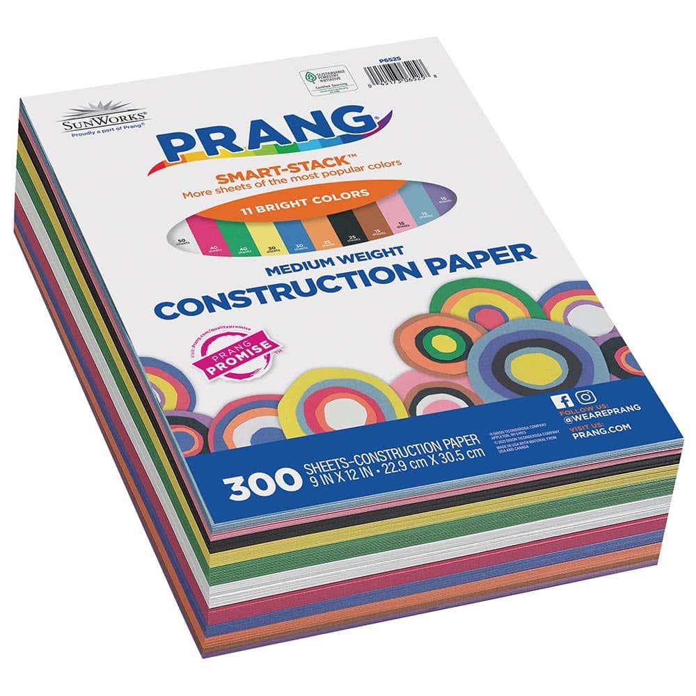 Prang Smart Stack Assorted 9x12 Construction Paper 300 sheet - Image 3