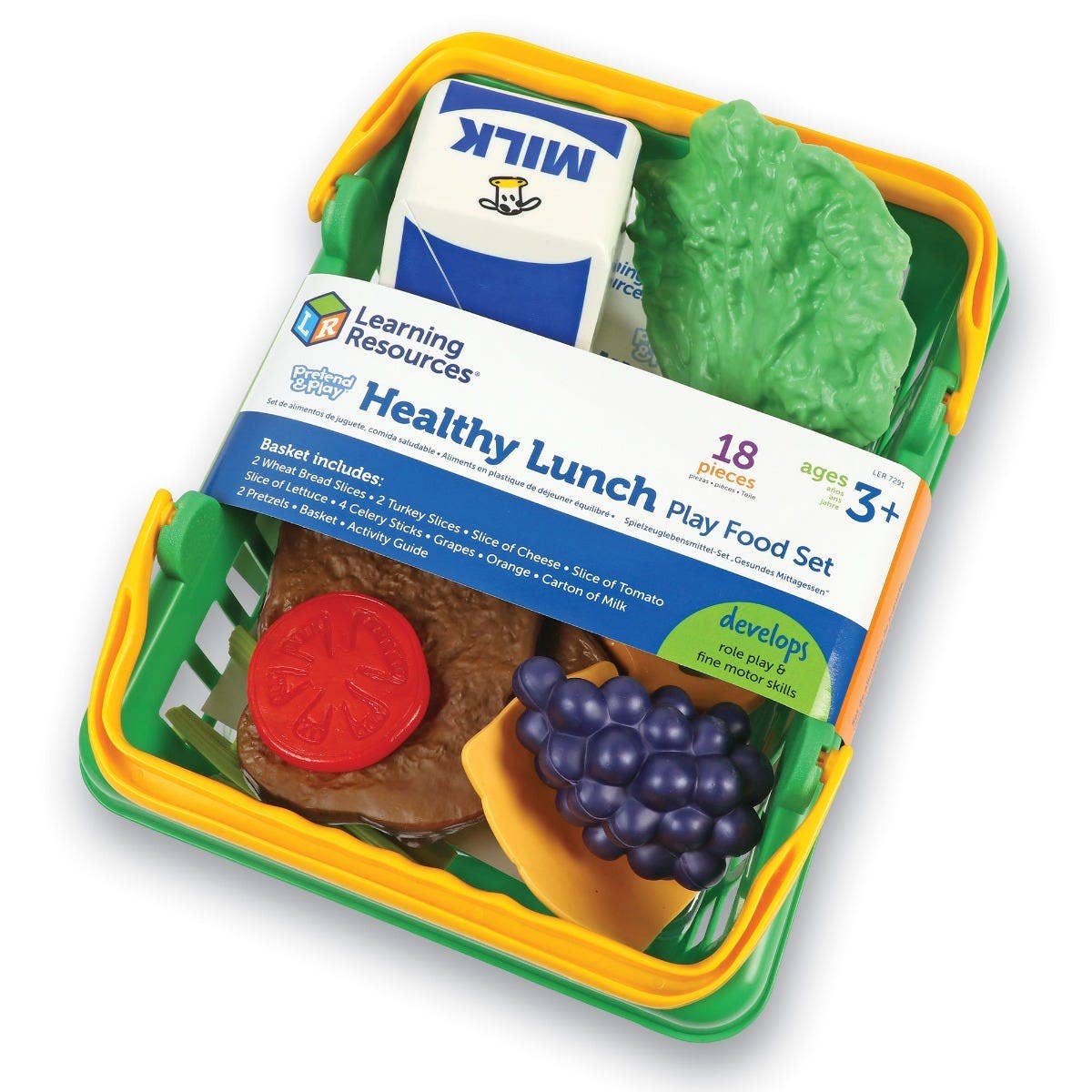 Pretend & Play Healthy Food Basket - Image 5