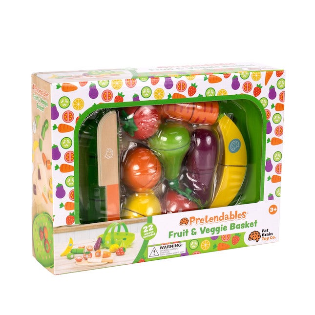 Pretendables Fruit and Veggie Basket by Fat Brain Toys - Image 6